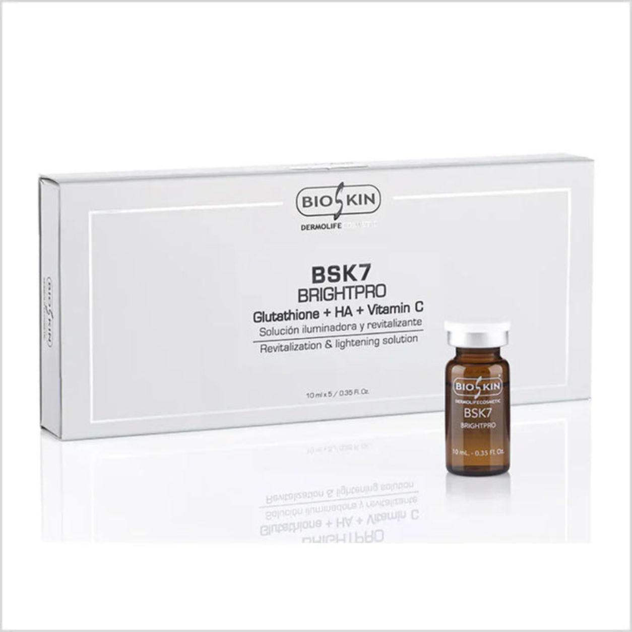 BIOSKIN - BSK7 BRIGHTPRO - Brightening Serum with Glutathione + Vitamin C + HA - Made in Spain